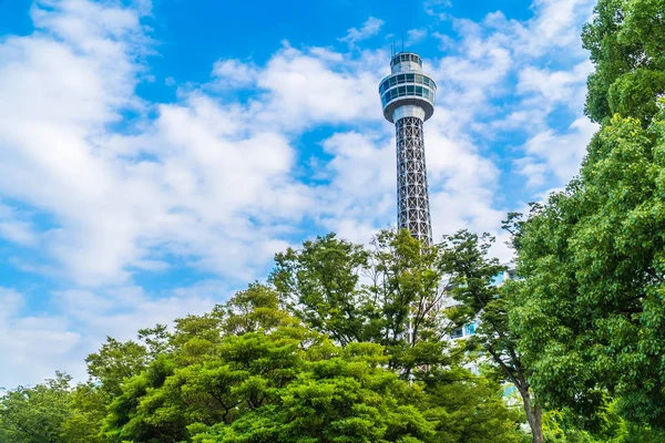 Vackra Exteriör Byggnad Arkitekturen Marina Tower Yokohama City Japan — Stockfoto