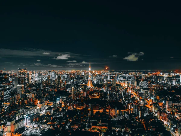 Hermosa Ciudad Con Arquitectura Edificio Paisaje Urbano Tokio Japón Por —  Fotos de Stock