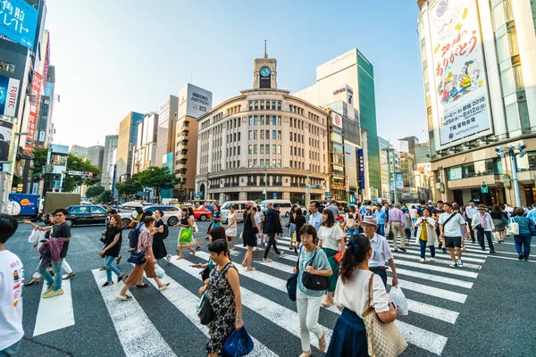 Tokyo Japan Aug 2018 Ginza Area Ist Das Beste Luxus — Stockfoto