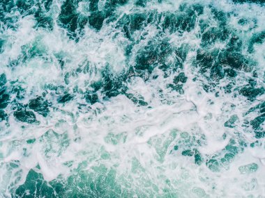 Dalga doku ve arka plan için yüzey deniz ve okyanus su