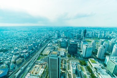 Güzel dış yapı ve Mimarlık Yokohama şehir manzarası Japonya