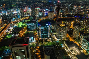 Güzel dış yapı ve Mimarlık Yokohama şehir manzarası Japonya
