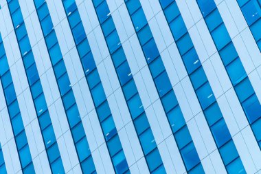 Güzel dış ofis binası ve mimari pencere desenli