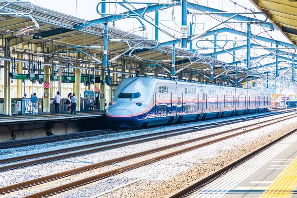 Tokyo Japan Aug 2018 Train Subway Station Japan Popular Transportation — Stock Photo, Image