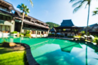 Seyahat ve tatil için güzel otel ve tatil arka plan bulanıklık