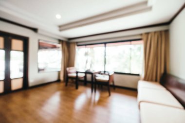 soyut bulanıklık ve odaklanmış oturma odası arka plan için iç mekan