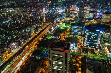 Güzel dış yapı ve Mimarlık Yokohama şehir manzarası Japonya