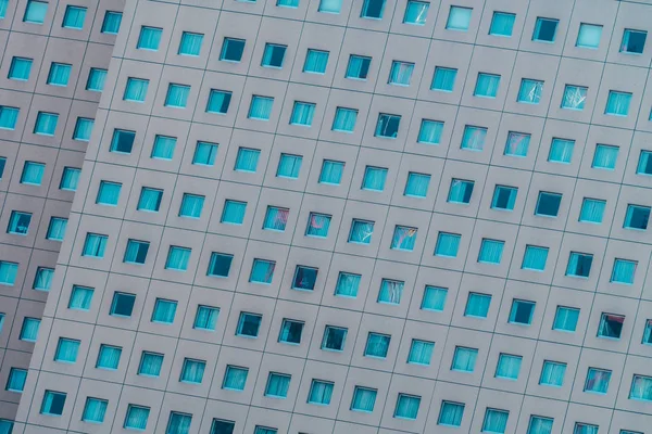 Edifício Escritório Exterior Moderno Bonito Com Texturas Padrão Janela Vidro — Fotografia de Stock