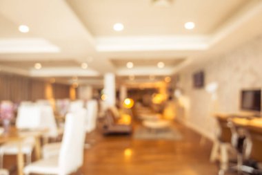 Soyut bulanıklık ve ufuk restoran ve kafe iç arka plan ve yüzey için
