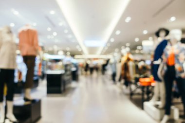 Arkaplan için mağaza içi soyut bulanıklık ve odaklanmış alışveriş merkezi