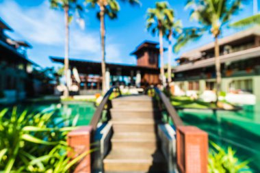 Seyahat ve tatil için güzel otel ve tatil arka plan bulanıklık