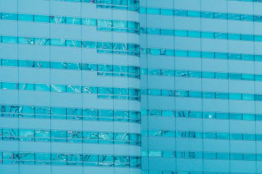Güzel modern dış ofis cam pencere desen dokular ile Binası