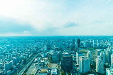 Güzel dış yapı ve Mimarlık Yokohama şehir manzarası Japonya