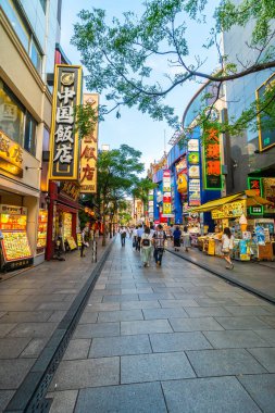 Yokohama Japonya 26 Temmuz 2018: China town bir popüler yerdir için zevk yokohama CITY Japonya Çin yemeği restoranda