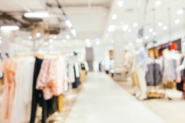 Bulanıklık bokeh ve ufuk alışveriş merkezi Mağazası iç arka planı için