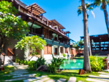 Soyut bulanıklık ve seyahat ve tatil için otel ve tatil arka plan defocused
