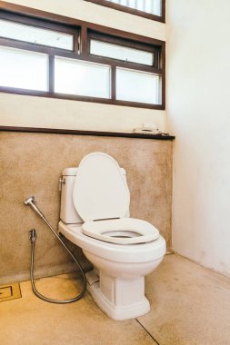 Beyaz kase koltuk dekorasyon banyo iç