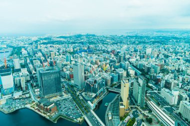 Güzel dış yapı ve Mimarlık Yokohama şehir manzarası Japonya