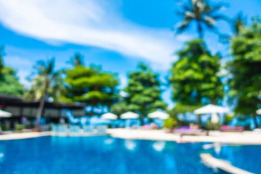 Bulanıklık ve lüks otel ufuk açık yüzme havuzunda soyut ve tatil seyahat ve tatil için tatil