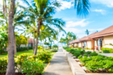 Soyut bulanıklık ve ufuk lüks hotel and resort tatil için seyahat ve arka plan tatil