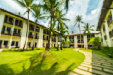 Soyut bulanıklık ve seyahat ve tatil için otel ve tatil arka plan defocused