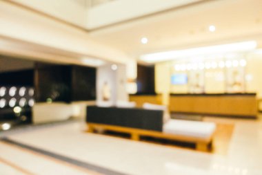 Soyut bulanıklık ve otel lobisinde defocused ve arka plan ve yüzey için iç çare