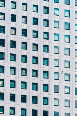 Güzel modern dış ofis cam pencere desen dokular ile Binası