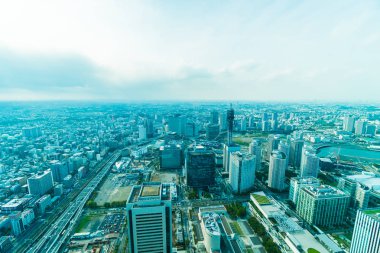 Güzel dış yapı ve Mimarlık Yokohama şehir manzarası Japonya