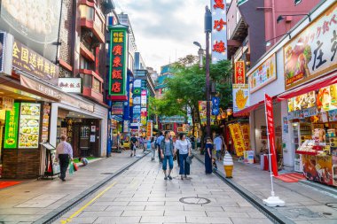 Yokohama Japonya 26 Temmuz 2018: China town bir popüler yerdir için zevk yokohama CITY Japonya Çin yemeği restoranda