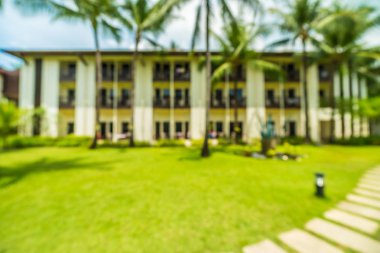 Soyut bulanıklık ve seyahat ve tatil için otel ve tatil arka plan defocused
