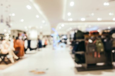 Arkaplan için mağaza içi soyut bulanıklık ve odaklanmış alışveriş merkezi