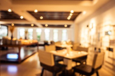 Soyut bulanıklık ve ufuk restoran ve kafe iç arka planı için