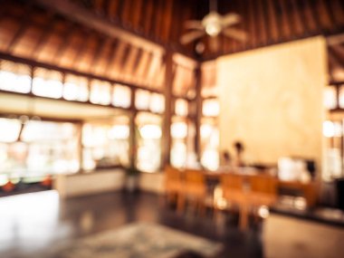 Soyut bulanıklık ve ufuk açık büfe restoran ve kafe Cafe iç arka planı için