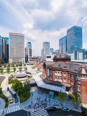 Mimari yapı ve tokyo İstasyonu tokyo şehir Japonya ile güzel cityscape