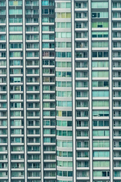 Edifício Escritório Exterior Bonito Arquitetura Com Padrão Janela — Fotografia de Stock