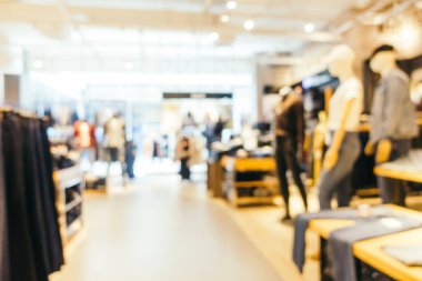 Bulanıklık bokeh ve ufuk alışveriş merkezi Mağazası iç arka planı için