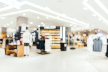 Arkaplan için mağaza içi soyut bulanıklık ve odaklanmış alışveriş merkezi