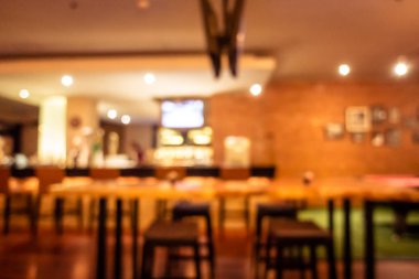 Soyut bulanıklık ve ufuk restoran ve kafe iç arka plan ve yüzey için