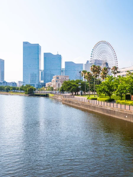 Hermosa Arquitectura Del Edificio Ciudad Yokohama Skyline Japón — Foto de Stock