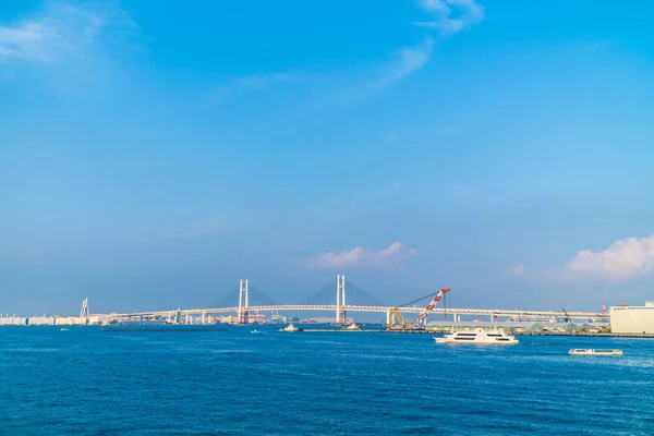 Vackra Exteriör Yokohama Bron Staden Runt Havet — Stockfoto