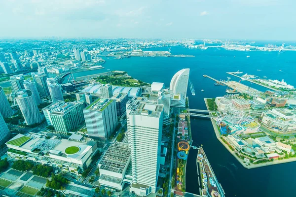 Güzel dış yapı ve Mimarlık Yokohama şehir manzarası Japonya