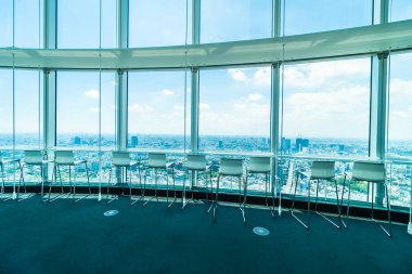 Tokyo şehri manzaralı Roppongi Gözlem Kulesi