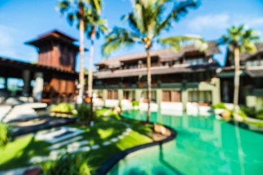 Seyahat ve tatil için güzel otel ve tatil arka plan bulanıklık