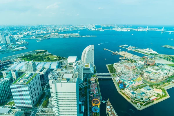 Güzel dış yapı ve Mimarlık Yokohama şehir manzarası Japonya