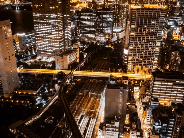 美しい建築 都市東京の夜 — ストック写真