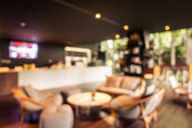 Soyut bulanıklık ve ufuk restoran ve kafe iç arka planı için