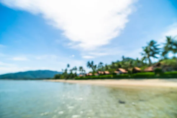 Abstract Vervagen Tropisch Strand Zee Zand Met Coconut Palm Tree — Stockfoto