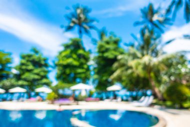 Bulanıklık ve lüks otel ufuk açık yüzme havuzunda soyut ve tatil seyahat ve tatil için tatil