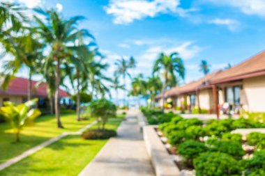 Soyut bulanıklık ve ufuk lüks hotel and resort tatil için seyahat ve arka plan tatil