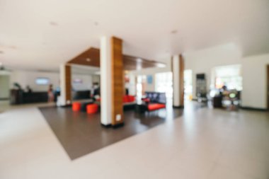 Soyut bulanıklık ve ufuk lobi ve arka plan için otel iç